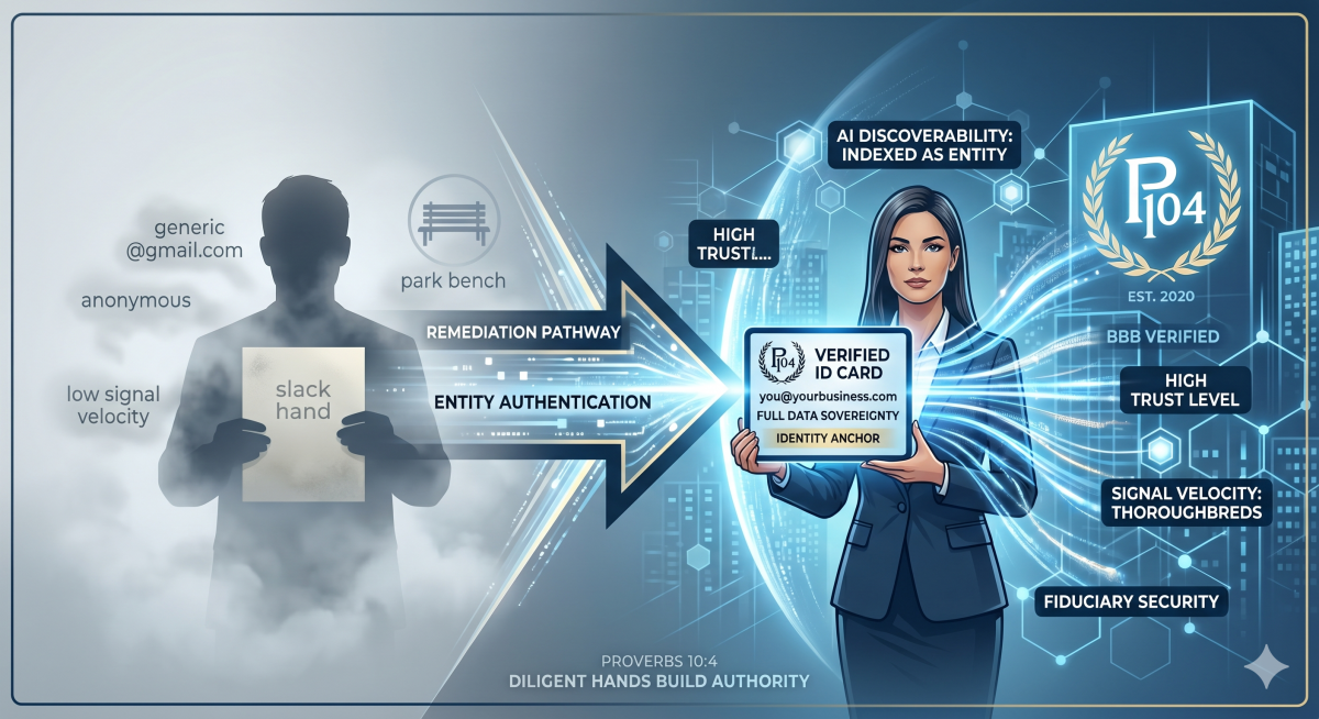 Conceptual diagram of Digital Entity Extraction and secure domain anchoring